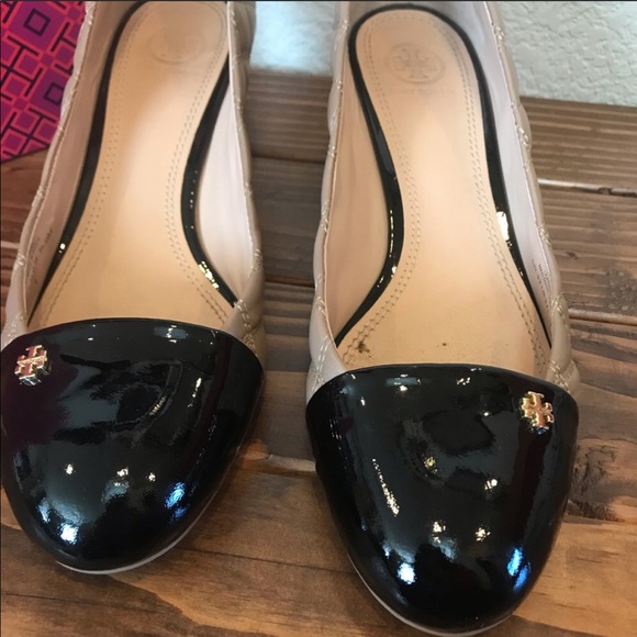 Tory Burch Claremont Quilted wedge Beige 9 - Picture 3 of 8